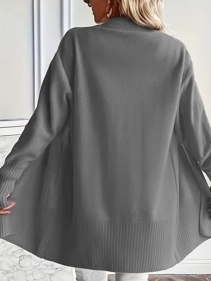 Charlotte | Draped Open-Front Cardigan