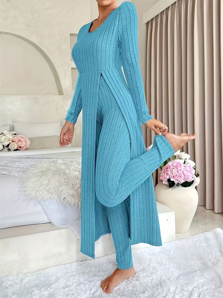 Georgina | Ribbed Lounge Two-Piece Set