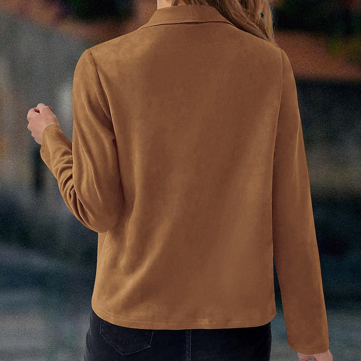 Sloane | Draped Open-Front Jacket