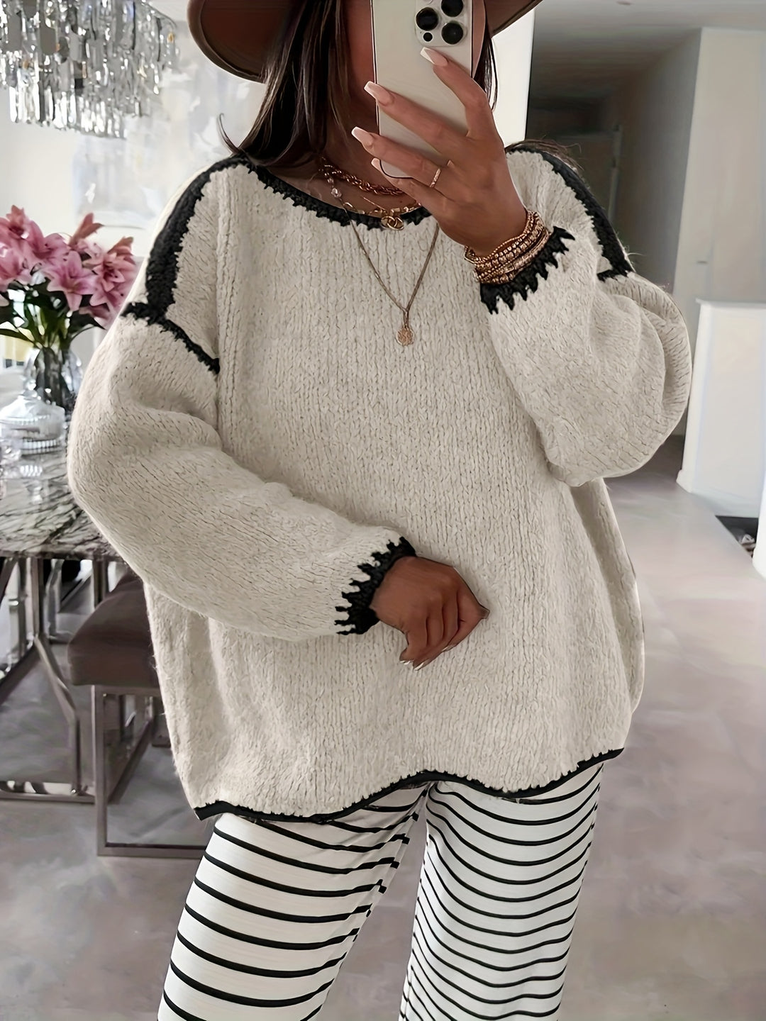 Cressida | Relaxed Boat Neck Sweater