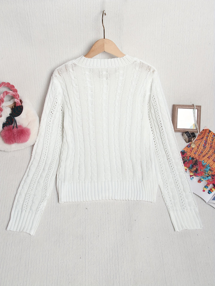 Rosalind | Classic Cable-Knit Cardigan