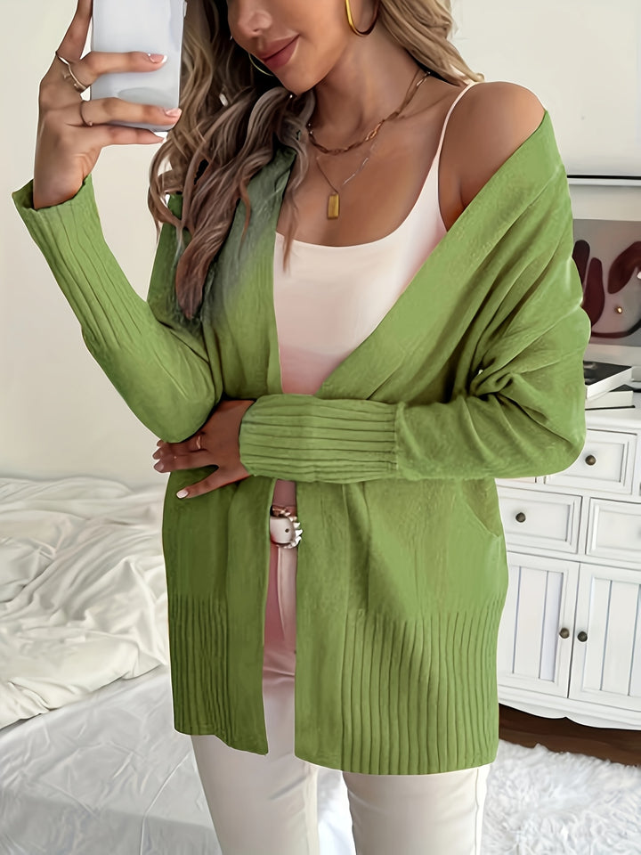 Charlotte | Draped Open-Front Cardigan