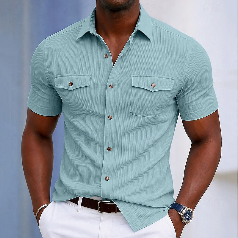 Hayden | Textured Short-Sleeve Shirt