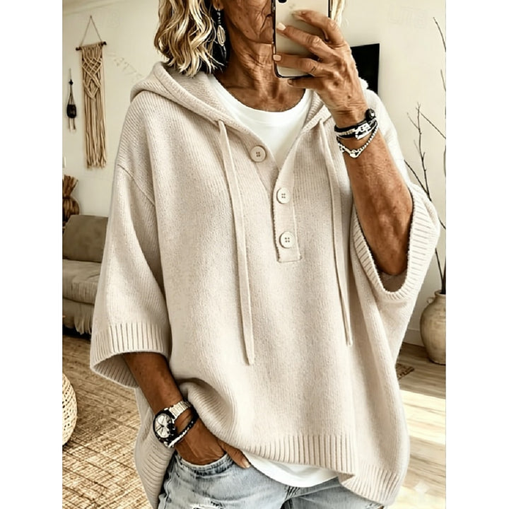 Diane | Relaxed Hooded Knit Pullover