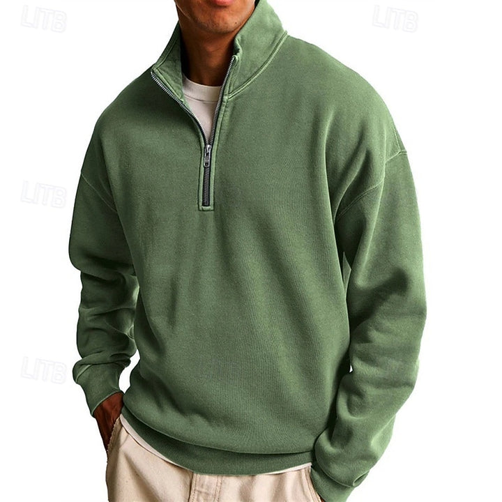 Ashton | Quarter-Zip Stand Collar Sweatshirt