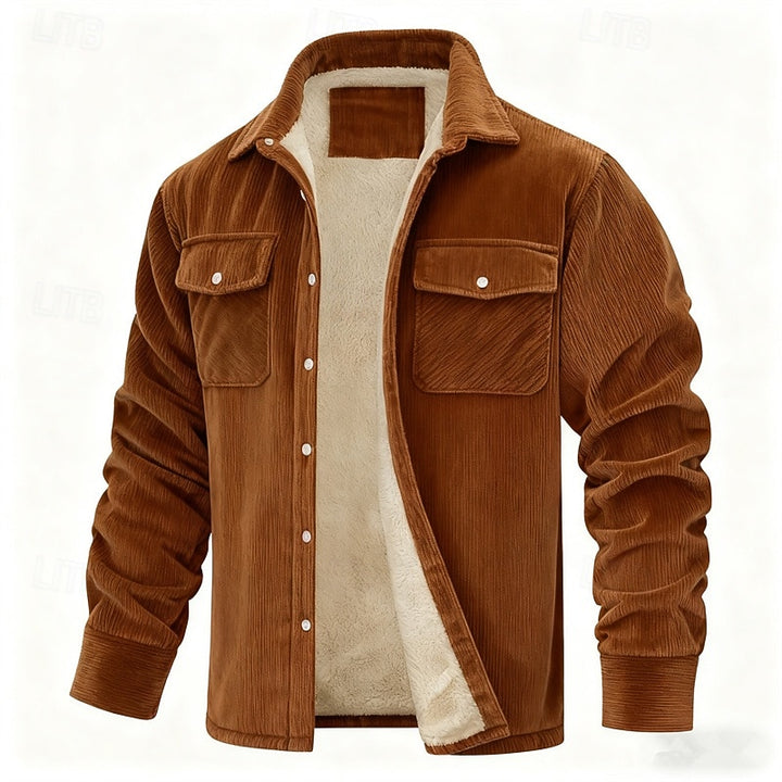 Rhodes | Fleece-Lined Ribbed Jacket
