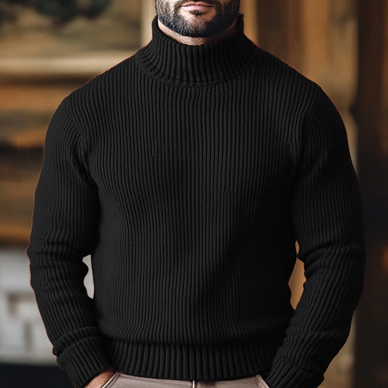 Oscar | Ribbed Turtleneck Sweater