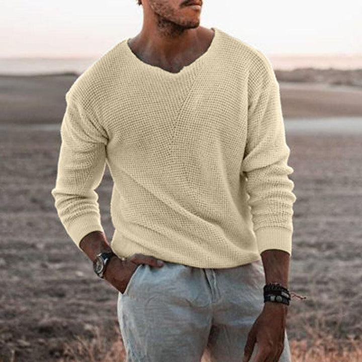 Grady | Textured V-Neck Sweater