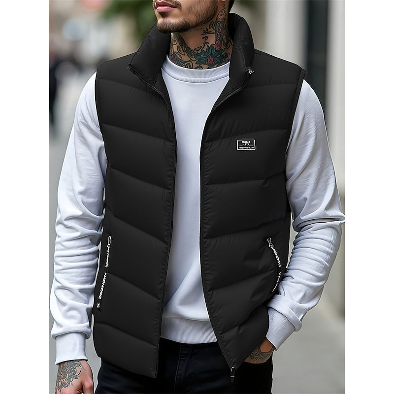 Trevor | Quilted Stand-Collar Vest