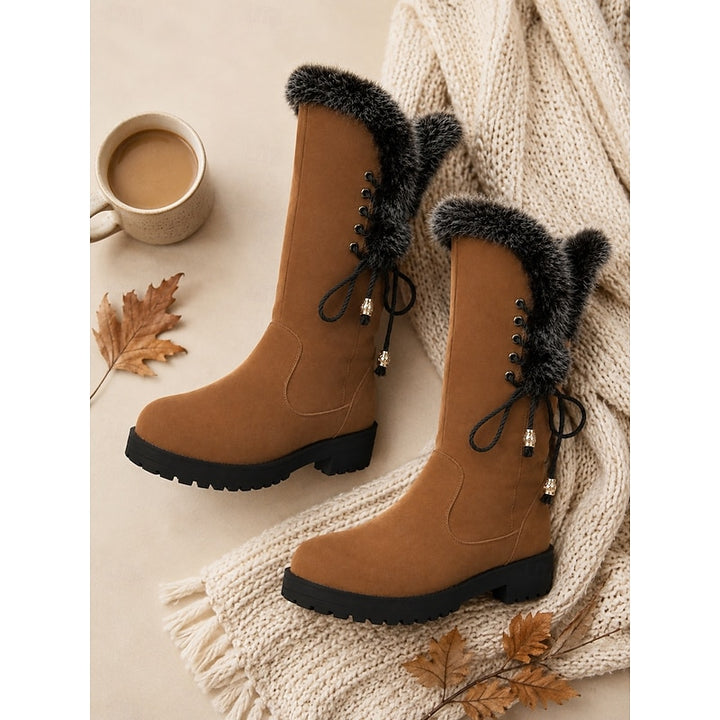 Aurora | Fur-Trimmed Knee-High Winter Boots