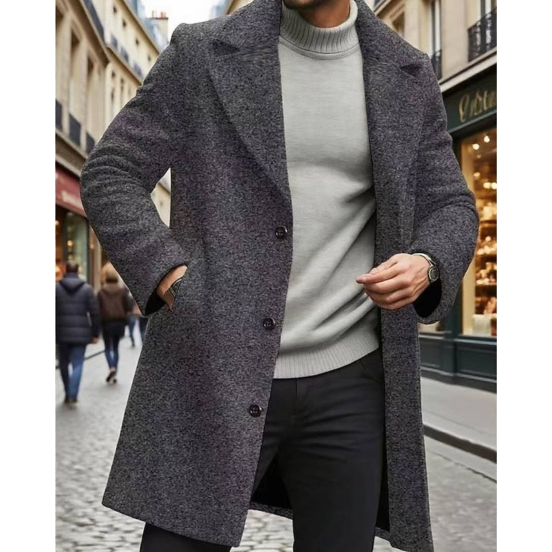 Victor | Tailored Long Overcoat