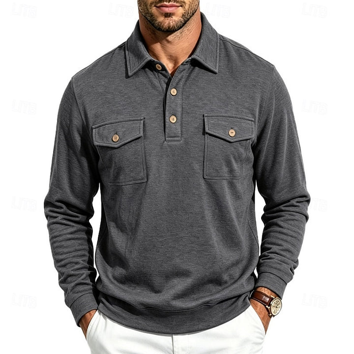 Marshall | Refined Long-Sleeve Polo Shirt