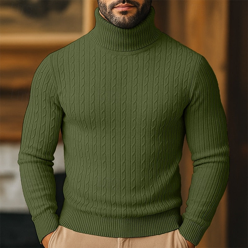Conrad | Cable-Knit Turtleneck Sweater
