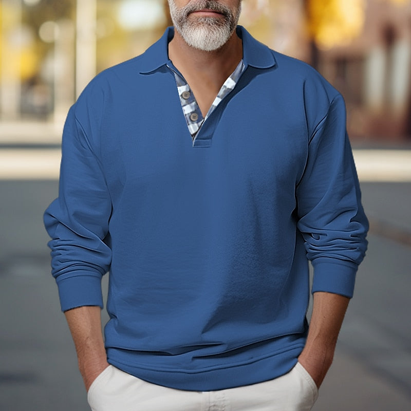Brooks | Polo-Collar Sweatshirt
