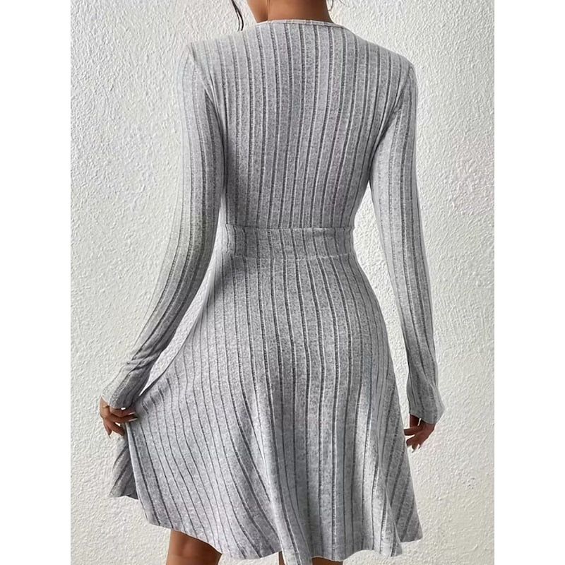 Serena | Elegant Wrap-Front A-Line Dress