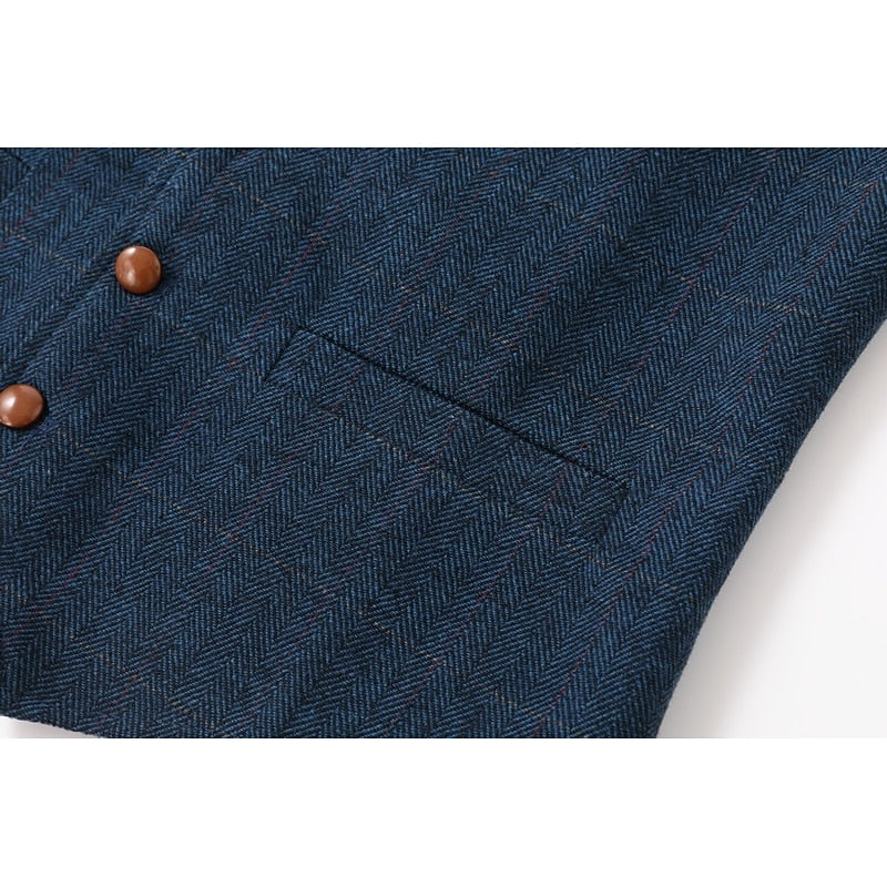 Sinclair | Herringbone Tailored Waistcoat