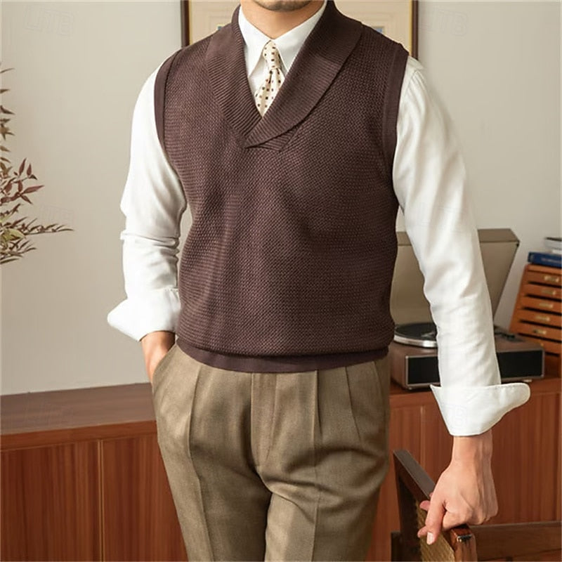 Hugo | Shawl Collar Sweater Vest
