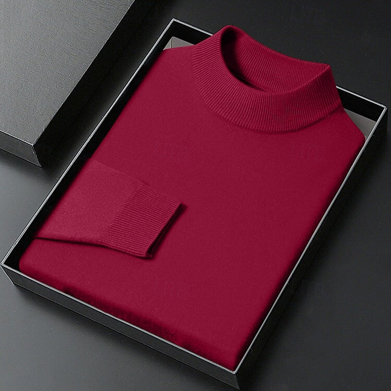 Gavin | Refined Mock Neck Sweater