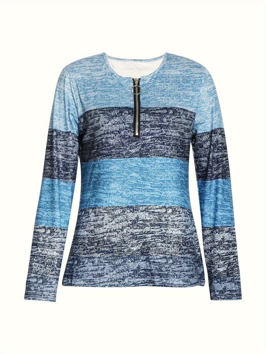 Denise | Quarter-Zip Colorblock Top