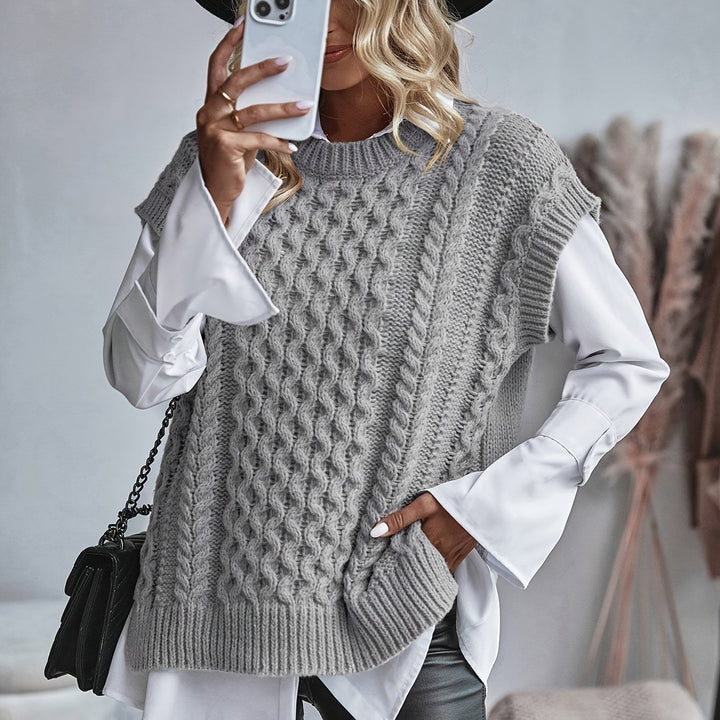 Sabine | Cable-Knit Sleeveless Vest