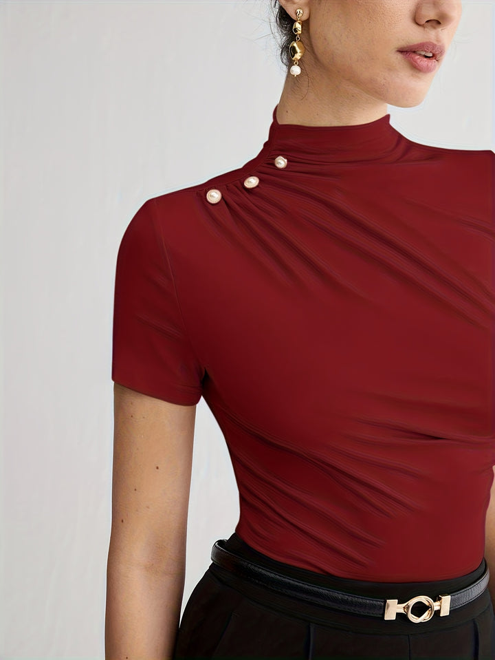 Larissa | Refined Mock-Neck Top