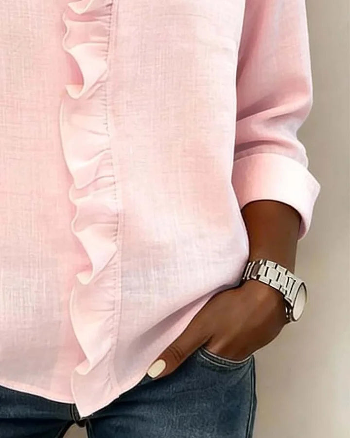 Chloe | Lightweight V Neck Everyday Blouse