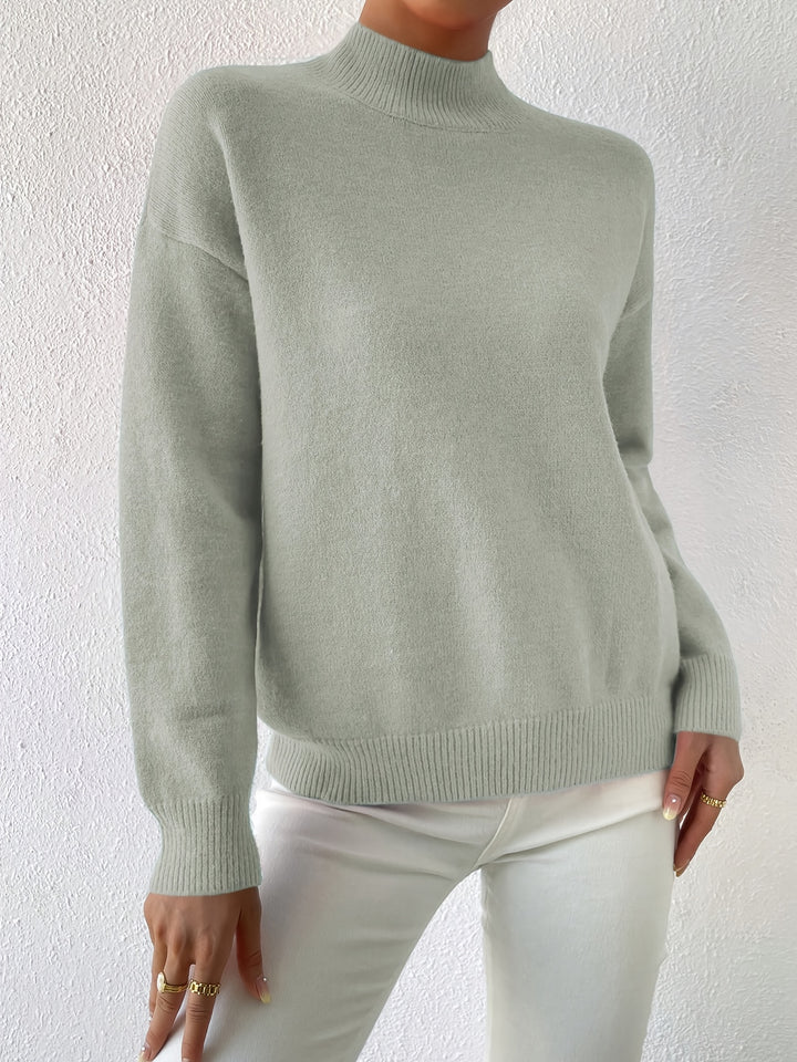 Annika | Refined Mock Neck Sweater
