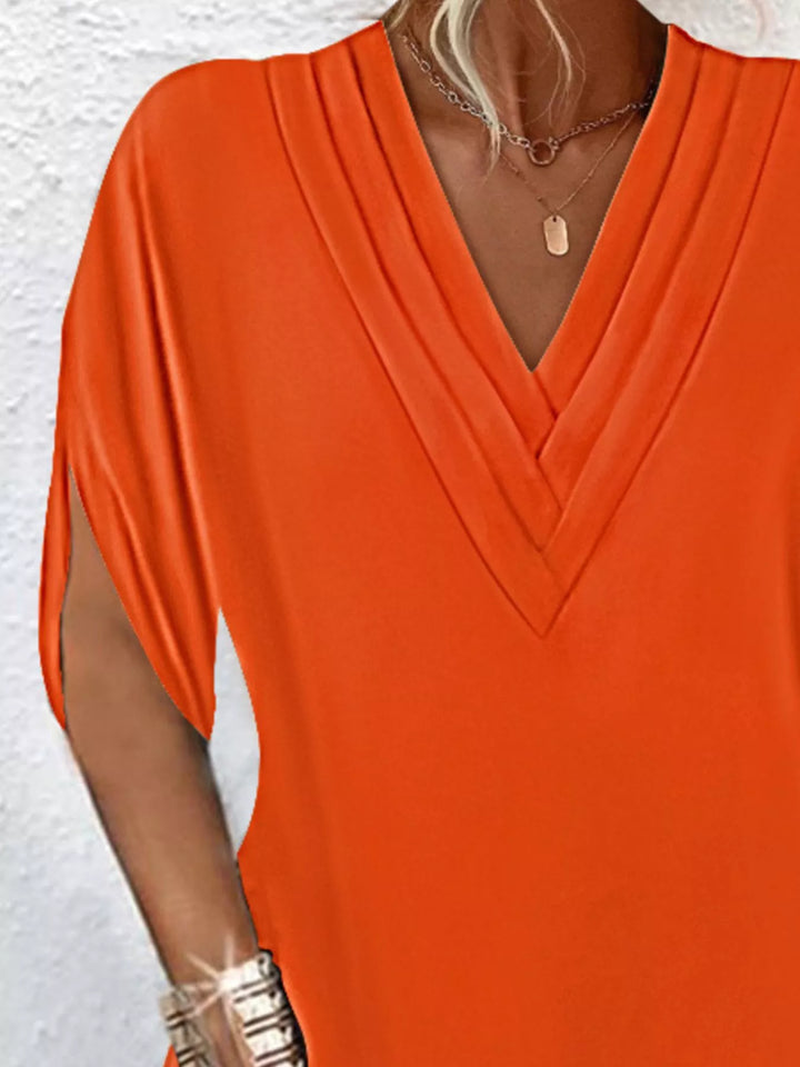 Emery | Classic V Neck Mini Dress