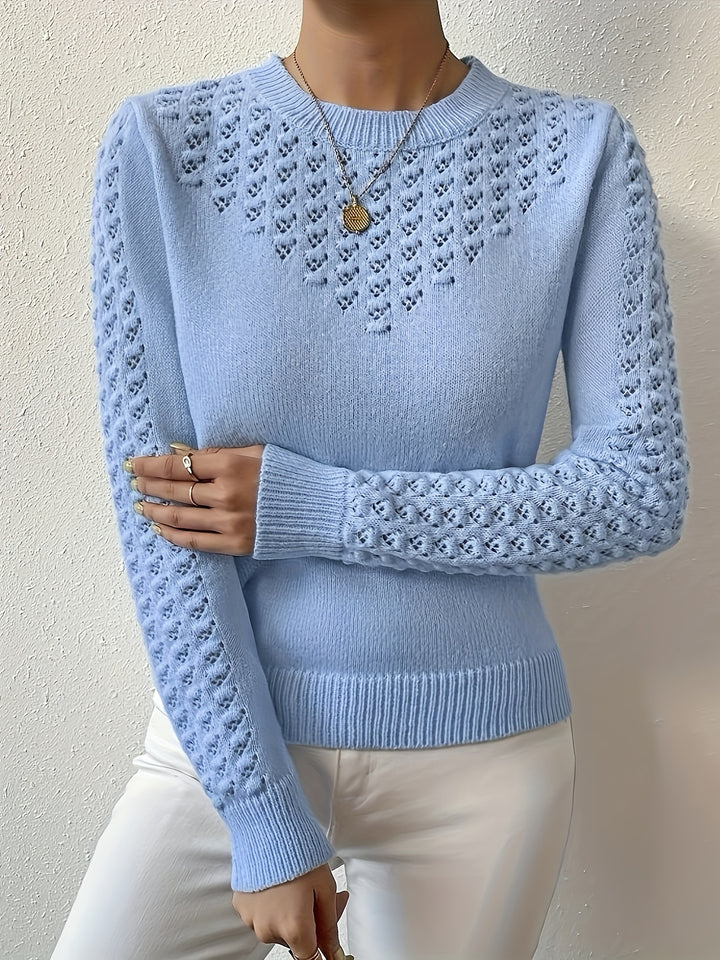 Celia | Delicate Pointelle Pullover