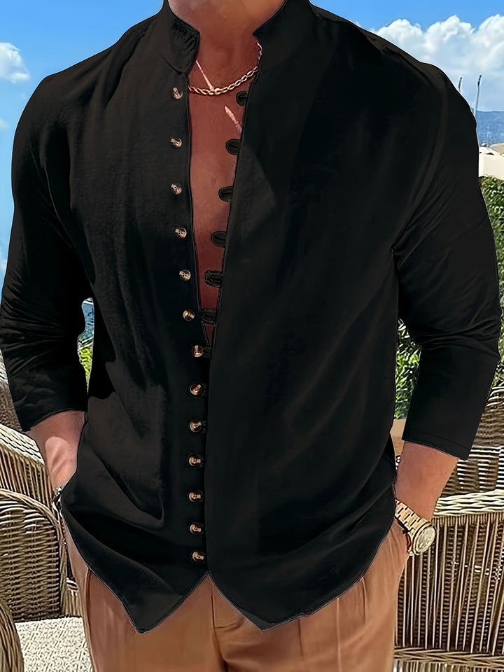 Grant | Relaxed Stand-Collar Shirt