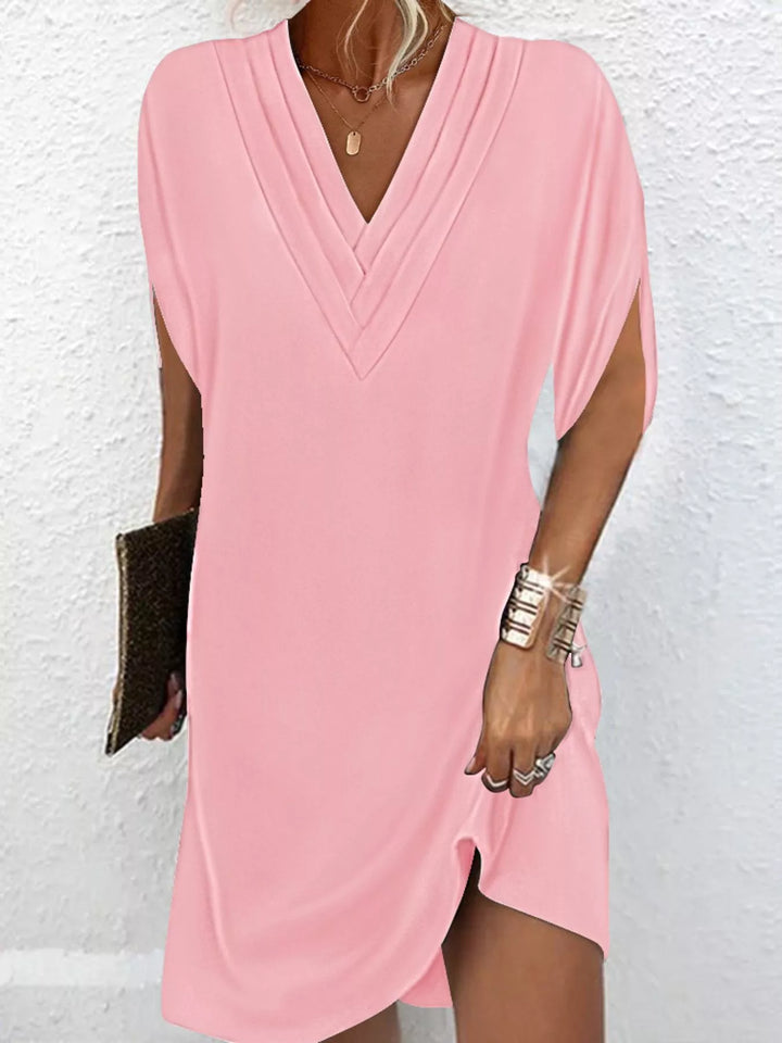 Emery | Classic V Neck Mini Dress