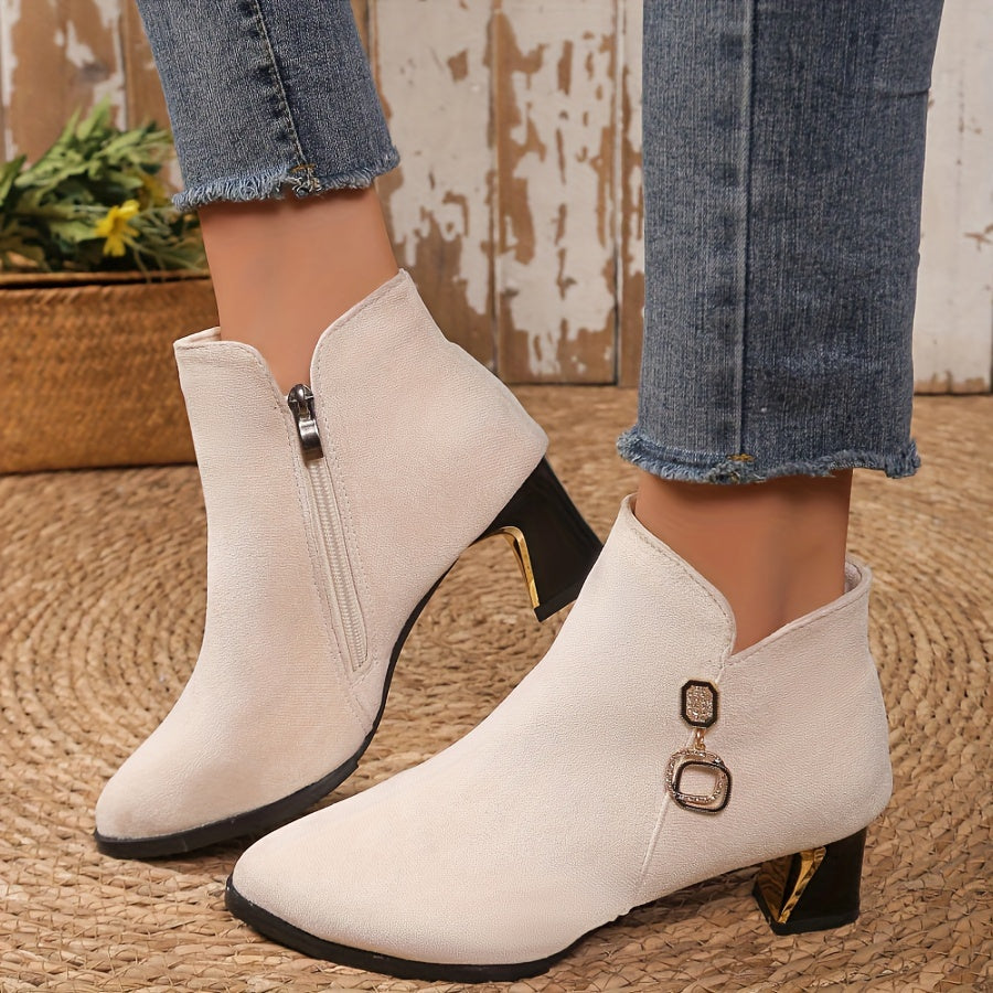 Marcella | Refined Block-Heel Ankle Boots