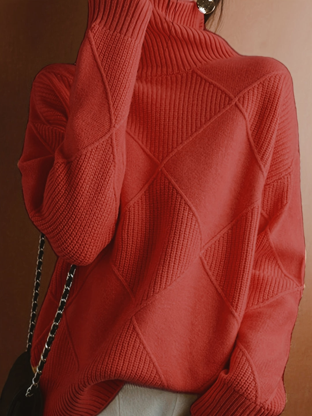 Maren | Textured Turtleneck Sweater