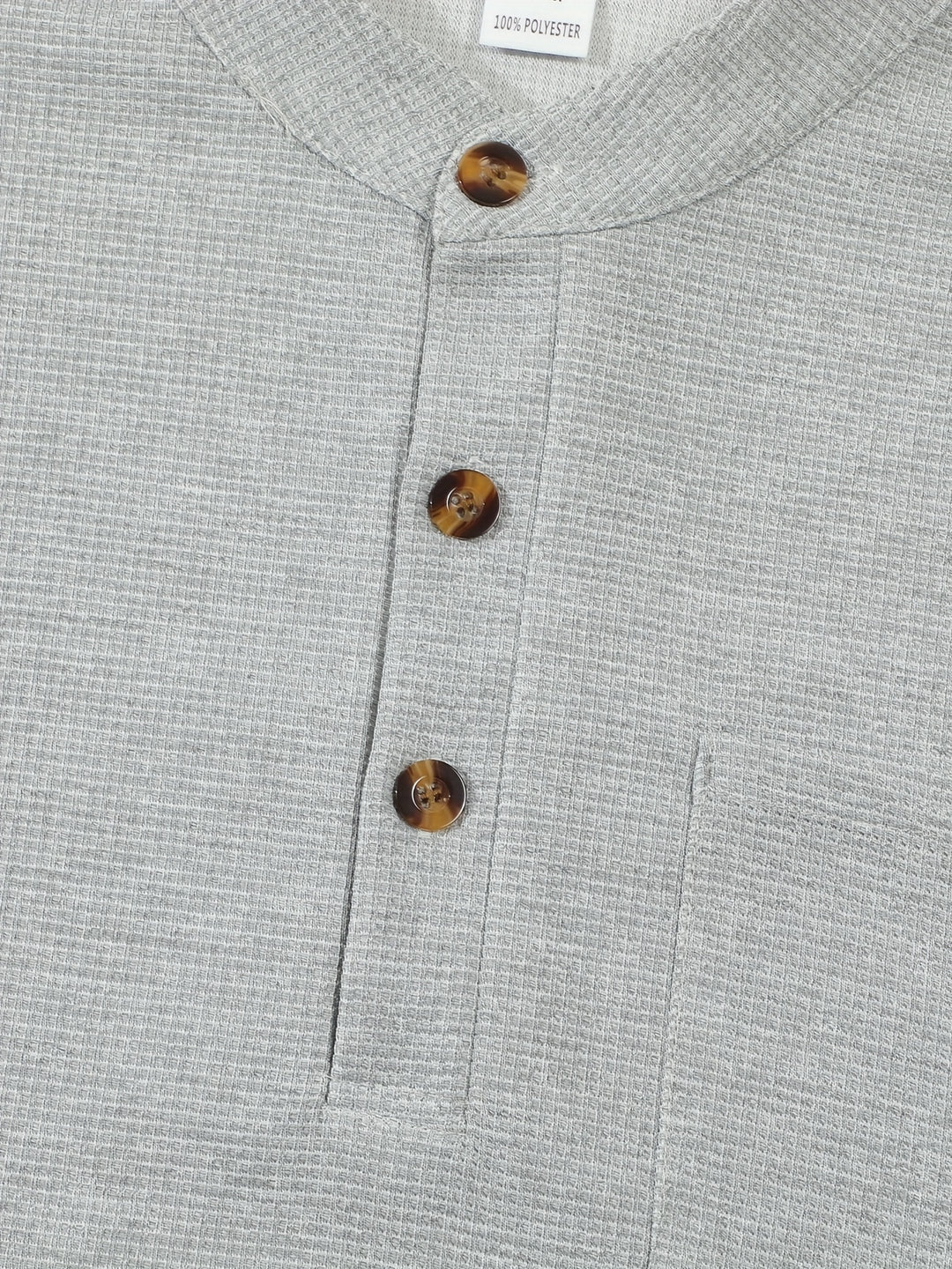 Dominic | Refined Textured Henley Shirt