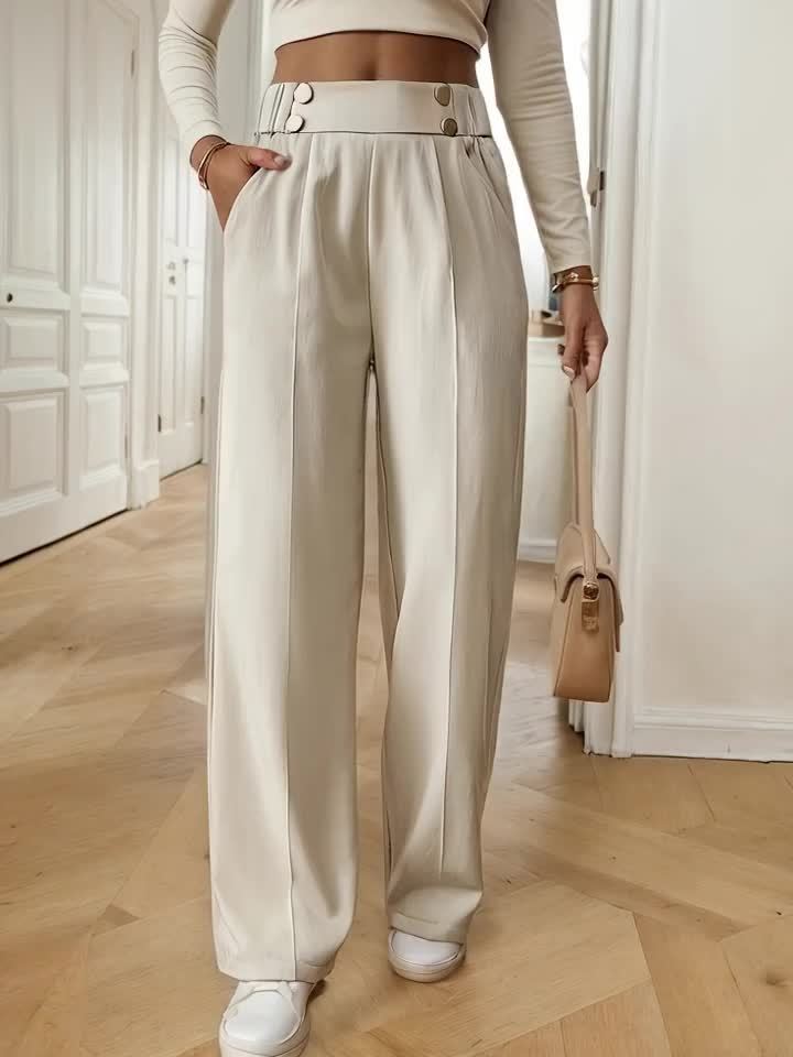 Nadine | Tailored Straight-Leg Trousers