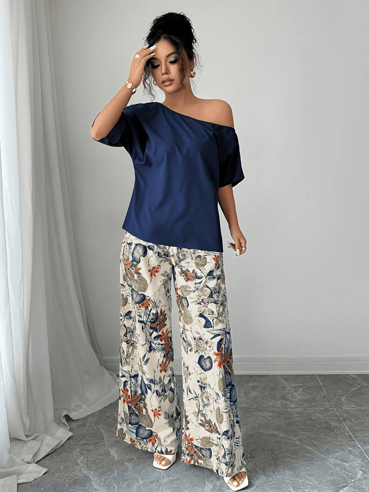 Rosabel | Off-Shoulder Floral Two-Piece Set
