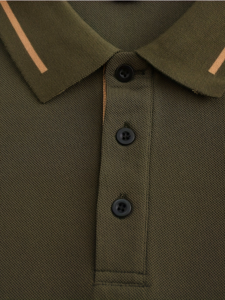 Emerson | Refined Long-Sleeve Polo Shirt