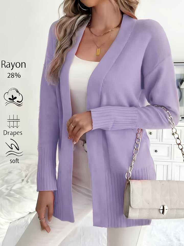 Charlotte | Draped Open-Front Cardigan