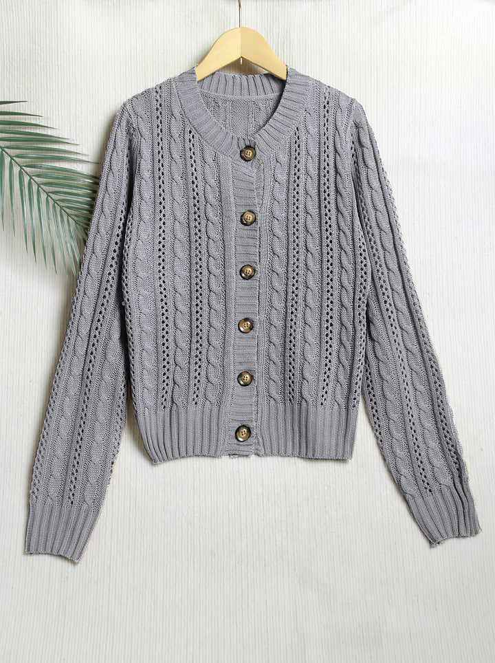 Rosalind | Classic Cable-Knit Cardigan