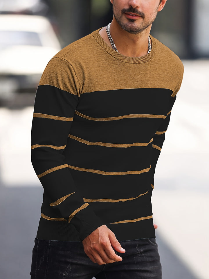 Bennington | Classic Striped Crew Neck Sweater