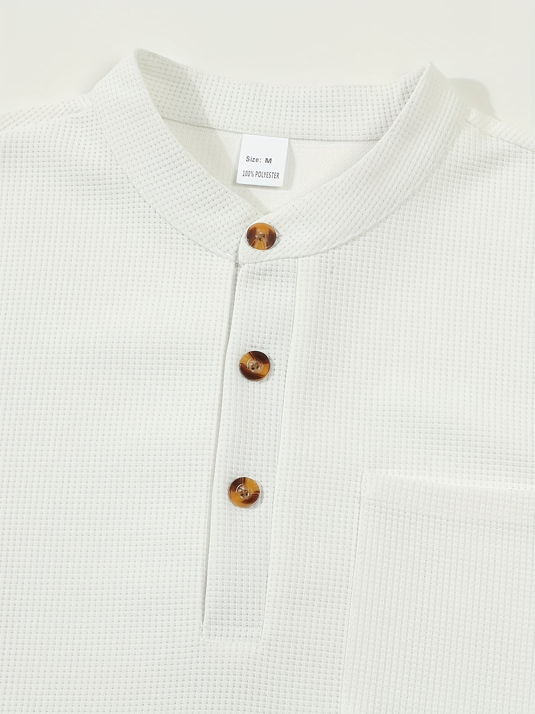 Dominic | Refined Textured Henley Shirt