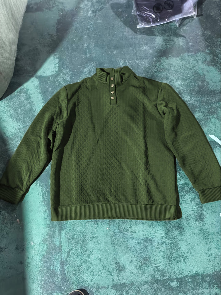 Rupert | Cable-Knit Stand Collar Sweater