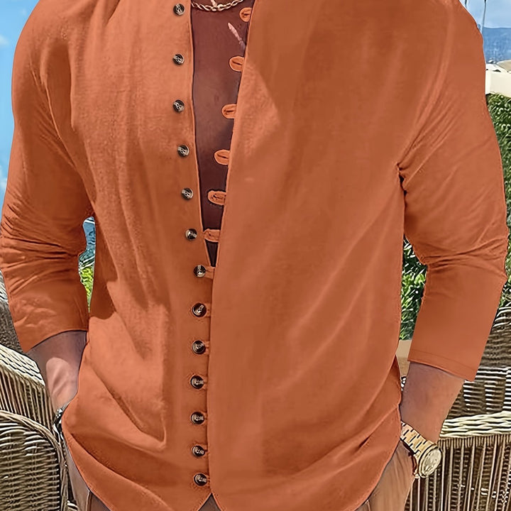 Grant | Relaxed Stand-Collar Shirt