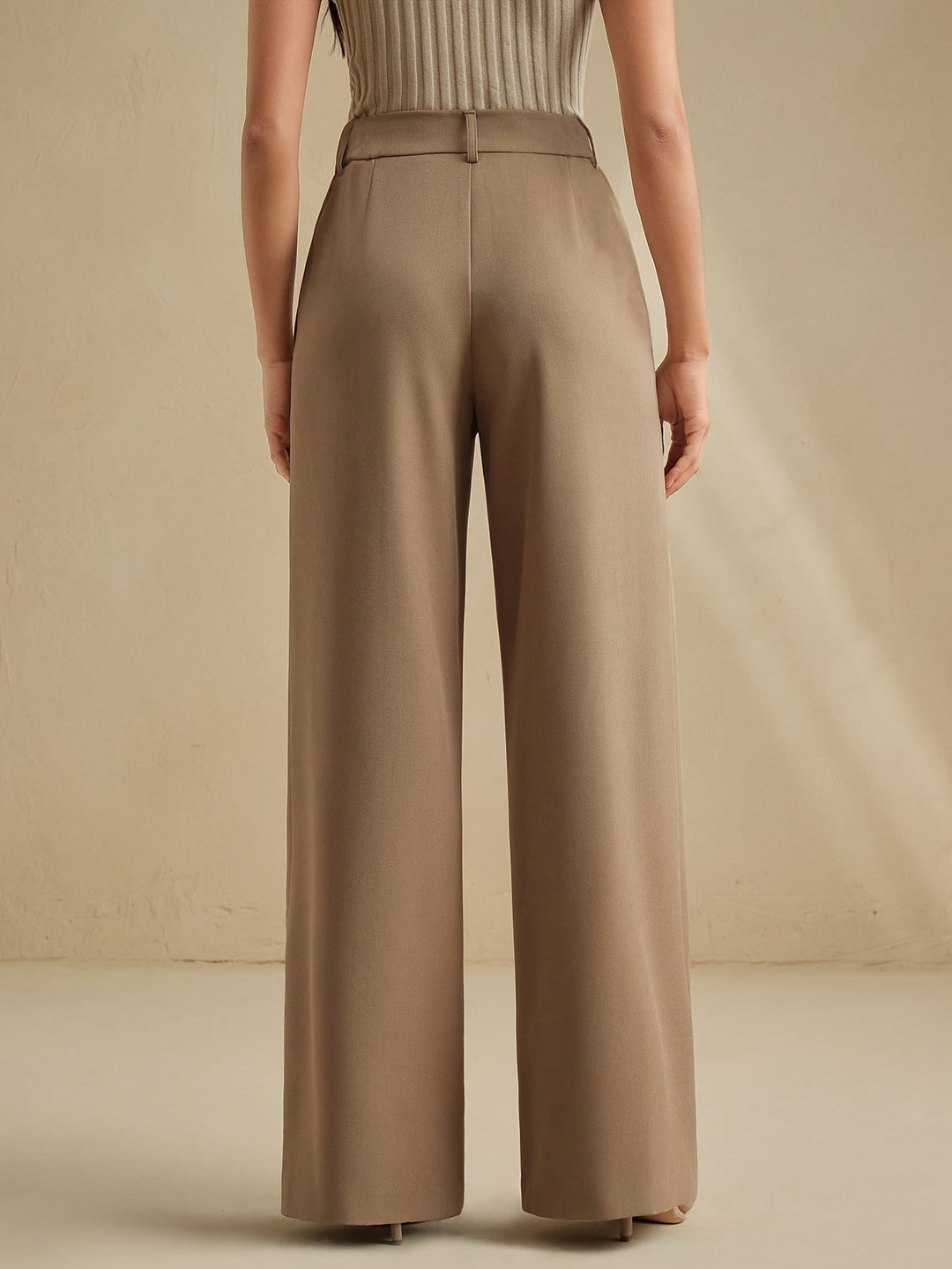 Elsie | Pleated Wide-Leg Trousers