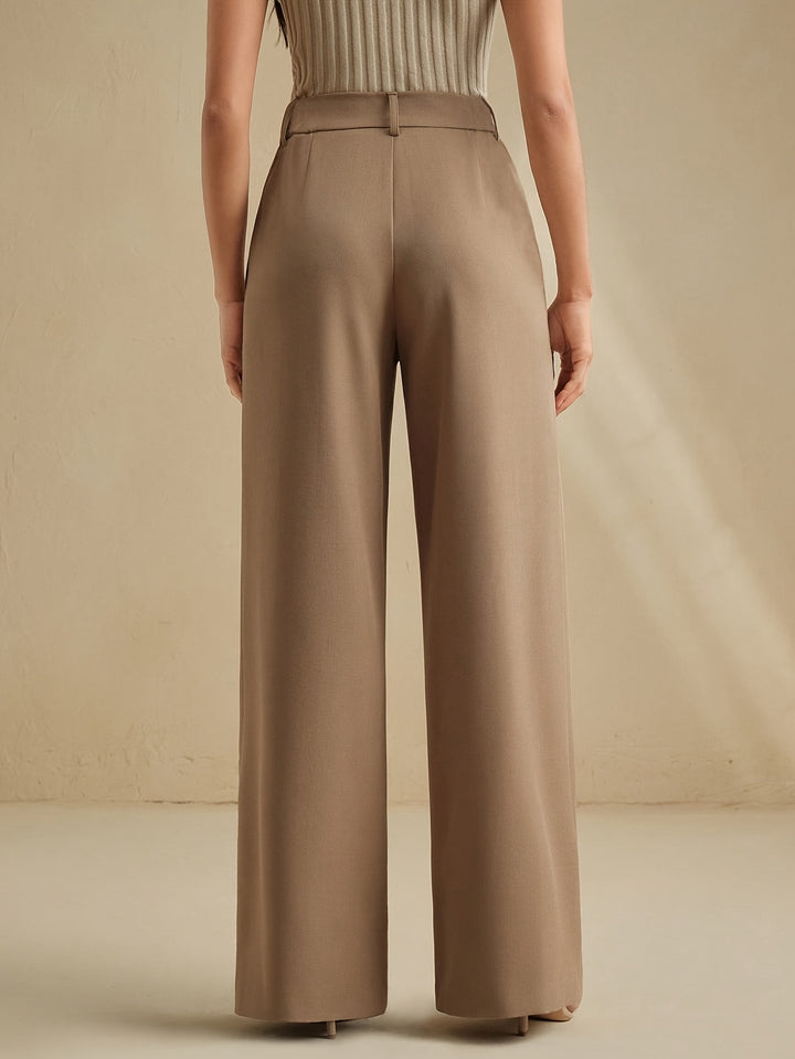 Elsie | Pleated Wide-Leg Trousers