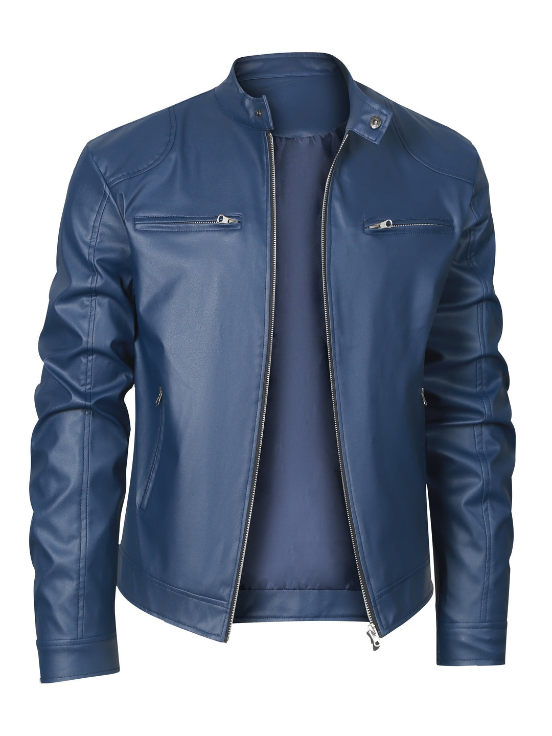 Dominic | Classic Stand-Collar Moto Jacket