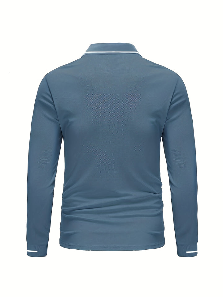 Emerson | Refined Long-Sleeve Polo Shirt