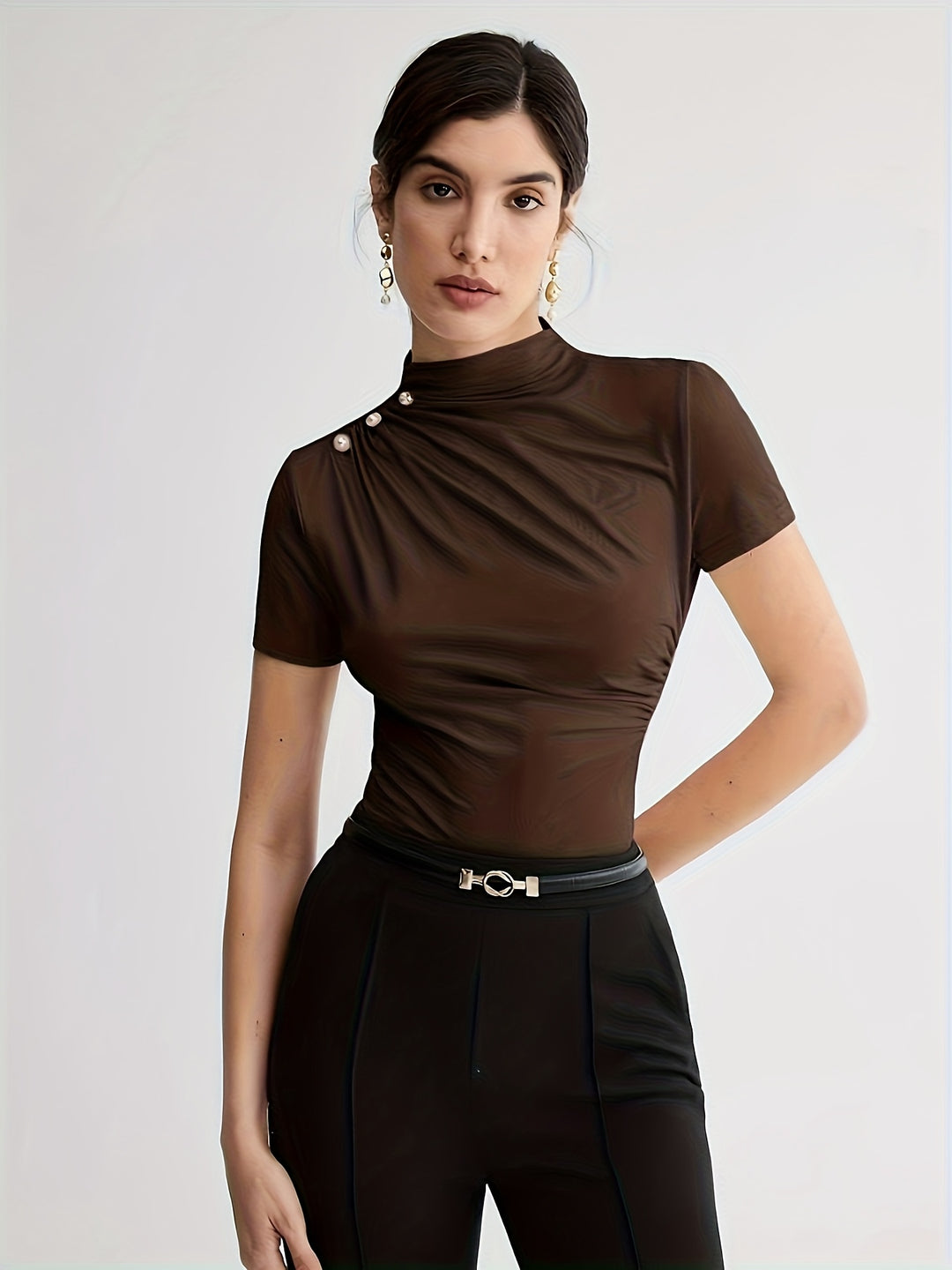 Larissa | Refined Mock-Neck Top