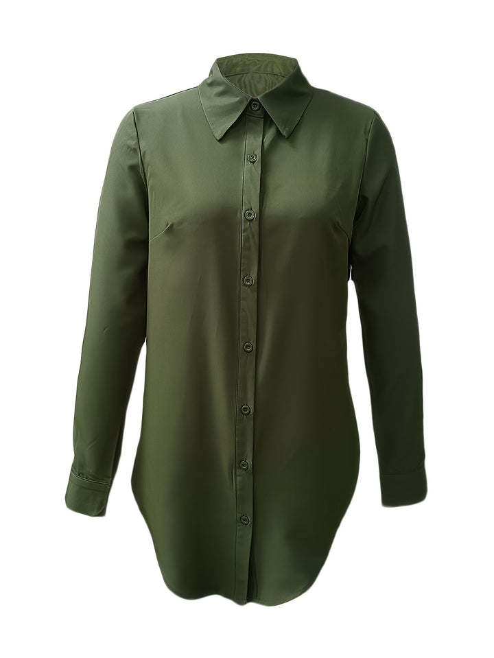 Juliana | Refined Long-Sleeve Button-Front Blouse