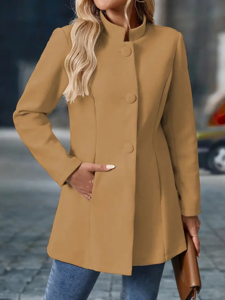 Camilla | Elegant Stand-Collar Coat